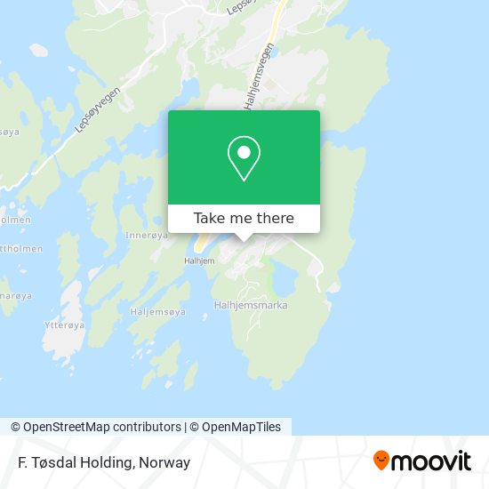 F. Tøsdal Holding map