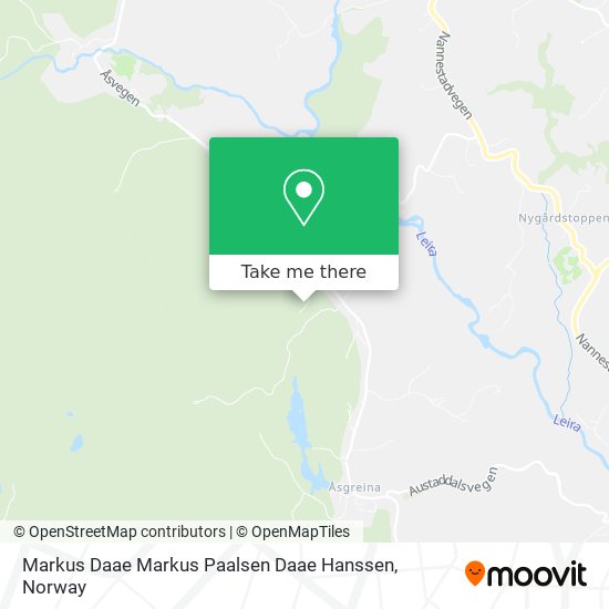 Markus Daae Markus Paalsen Daae Hanssen map
