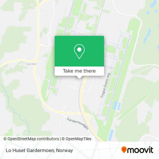 Lo Huset Gardermoen map