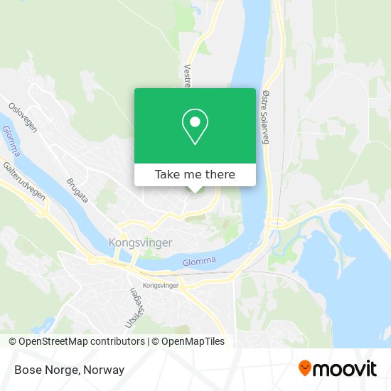 Bose Norge map