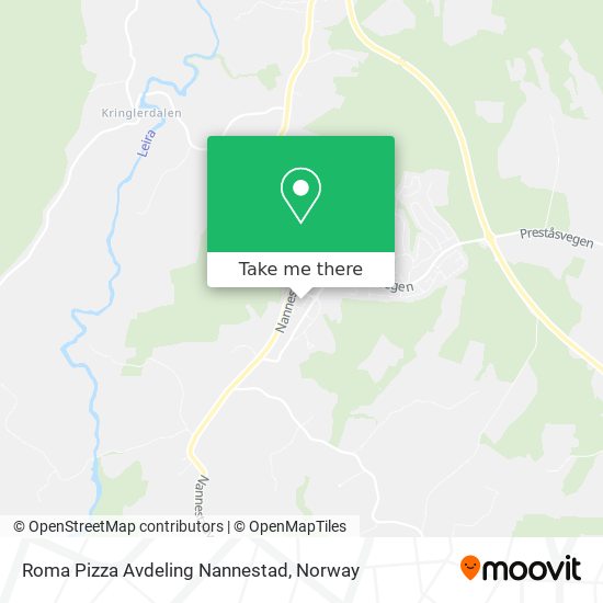 Roma Pizza Avdeling Nannestad map