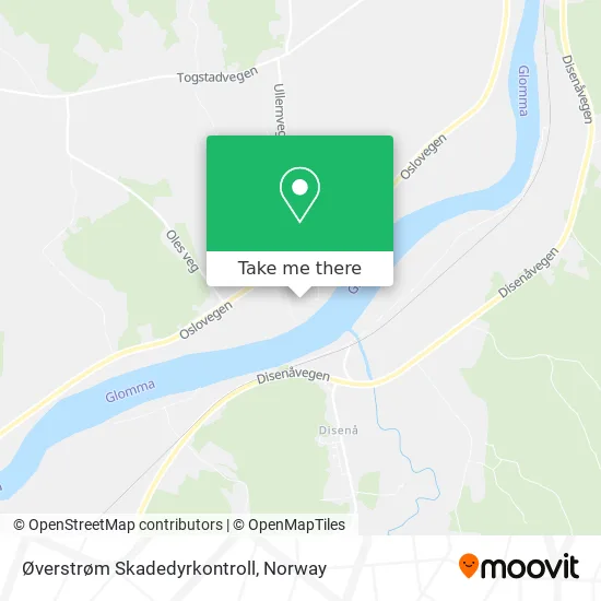 Øverstrøm Skadedyrkontroll map
