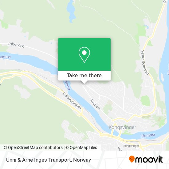 Unni & Arne Inges Transport map