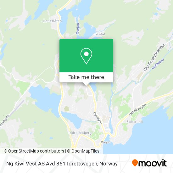 Ng Kiwi Vest AS Avd 861 Idrettsvegen map