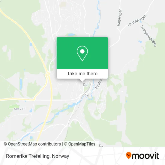 Romerike Trefelling map
