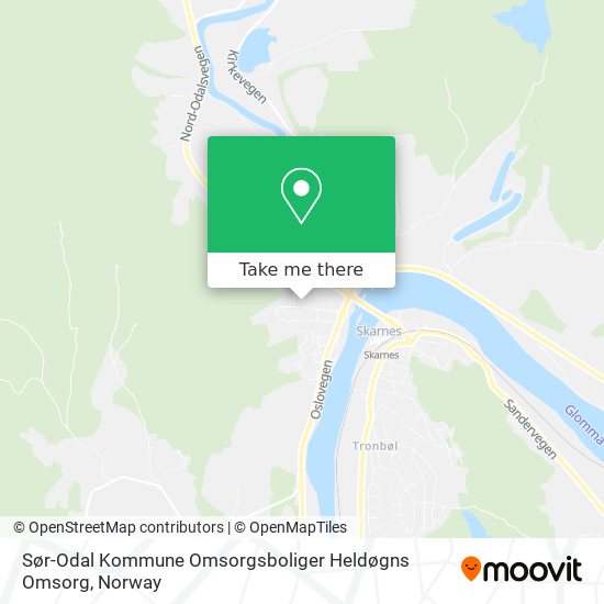 Sør-Odal Kommune Omsorgsboliger Heldøgns Omsorg map