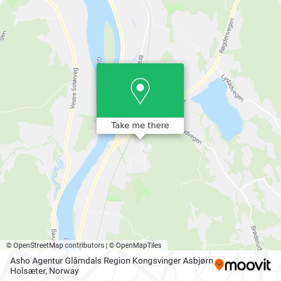 Asho Agentur Glåmdals Region Kongsvinger Asbjørn Holsæter map