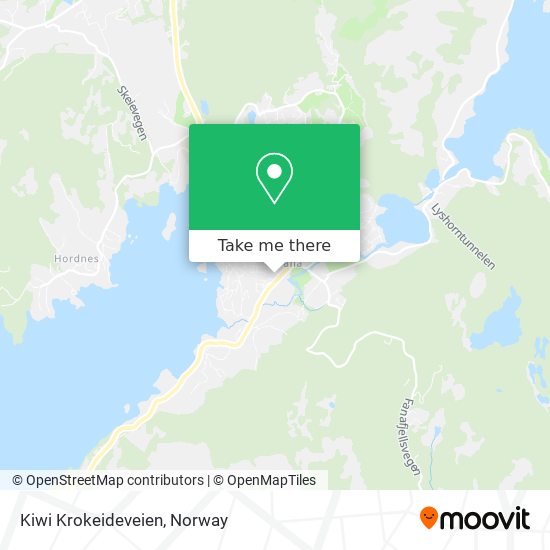 Kiwi Krokeideveien map