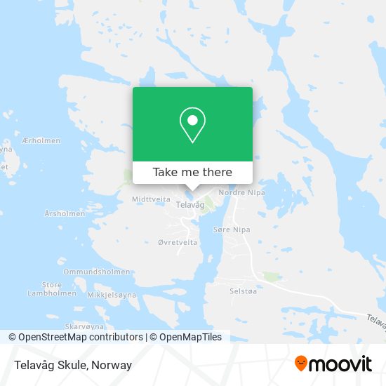 Telavåg Skule map