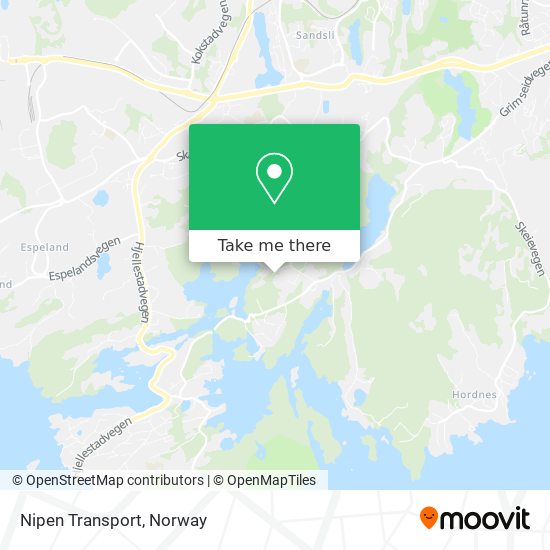 Nipen Transport map