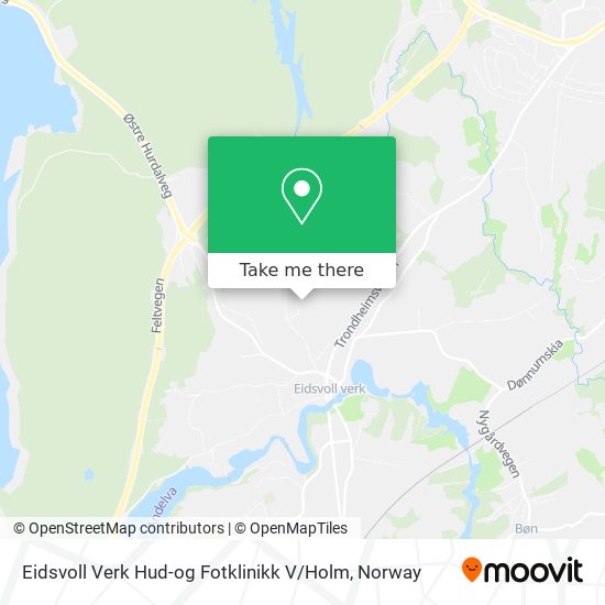 Eidsvoll Verk Hud-og Fotklinikk V / Holm map