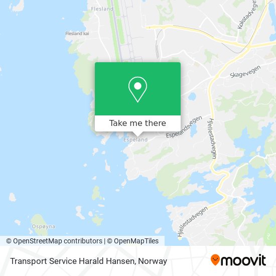 Transport Service Harald Hansen map