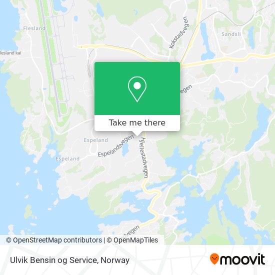 Ulvik Bensin og Service map