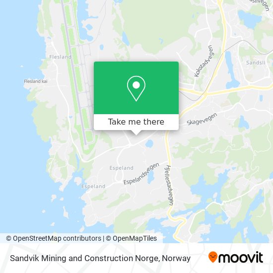 Sandvik Mining and Construction Norge map