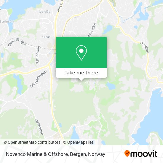 Novenco Marine & Offshore, Bergen map