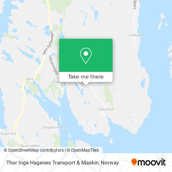 Thor Inge Hagenes Transport & Maskin map