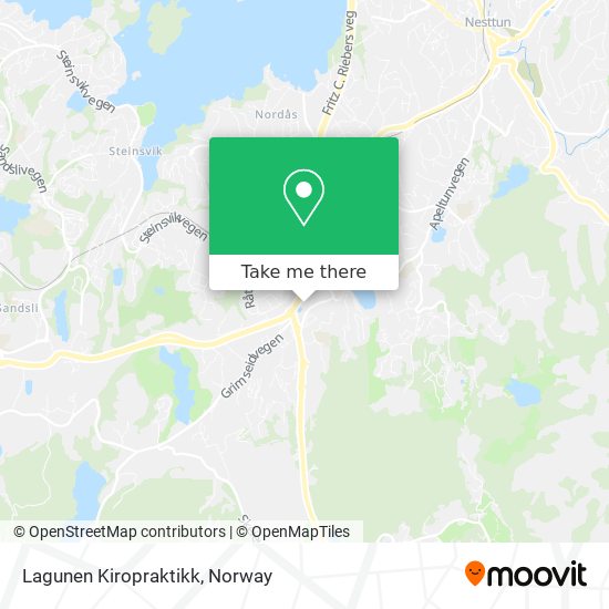 Lagunen Kiropraktikk map