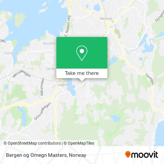 Bergen og Omegn Masters map