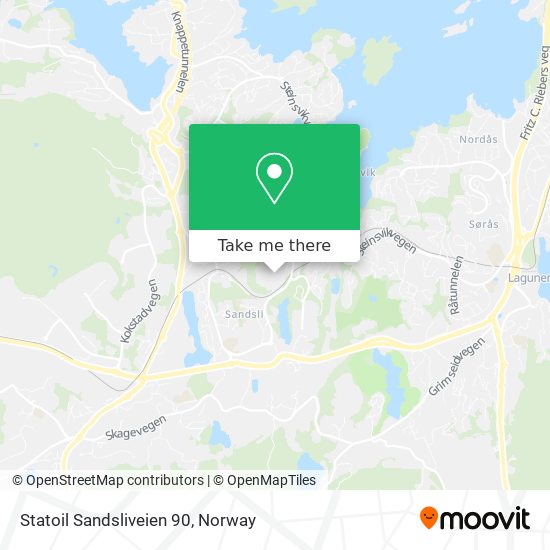 Statoil Sandsliveien 90 map