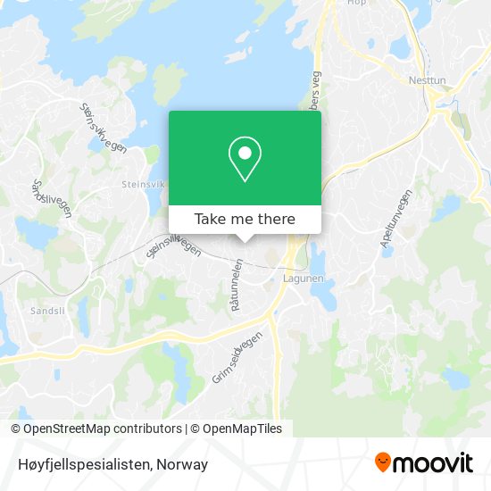 Høyfjellspesialisten map