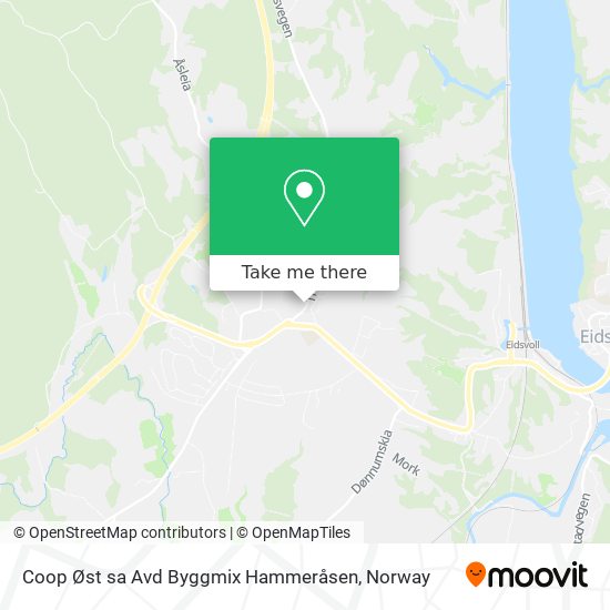 Coop Øst sa Avd Byggmix Hammeråsen map