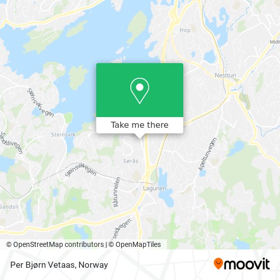 Per Bjørn Vetaas map