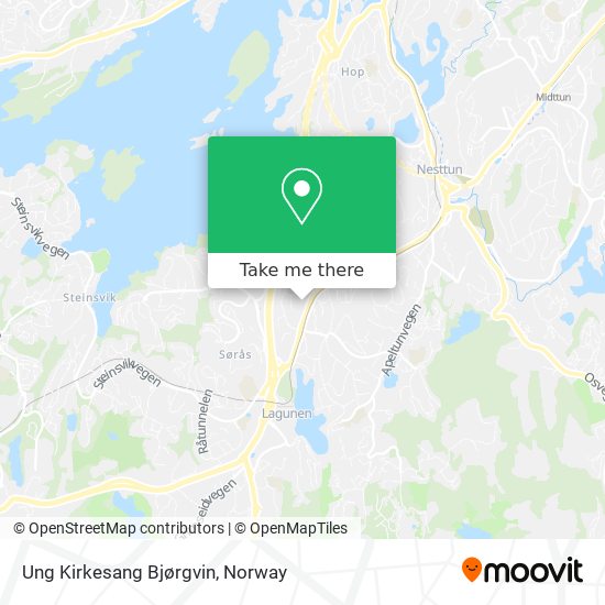 Ung Kirkesang Bjørgvin map