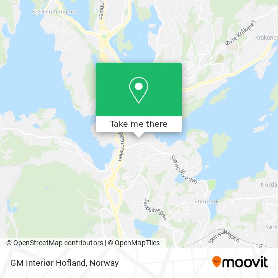 GM Interiør Hofland map