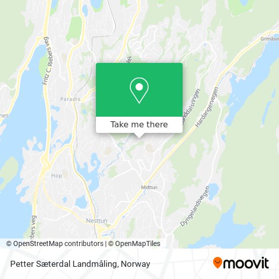 Petter Sæterdal Landmåling map