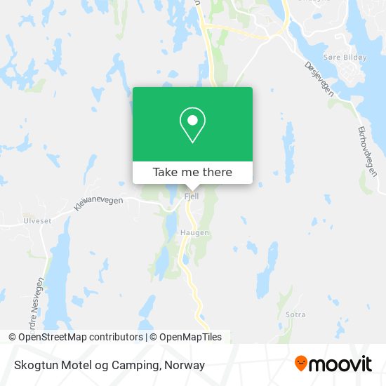 Skogtun Motel og Camping map