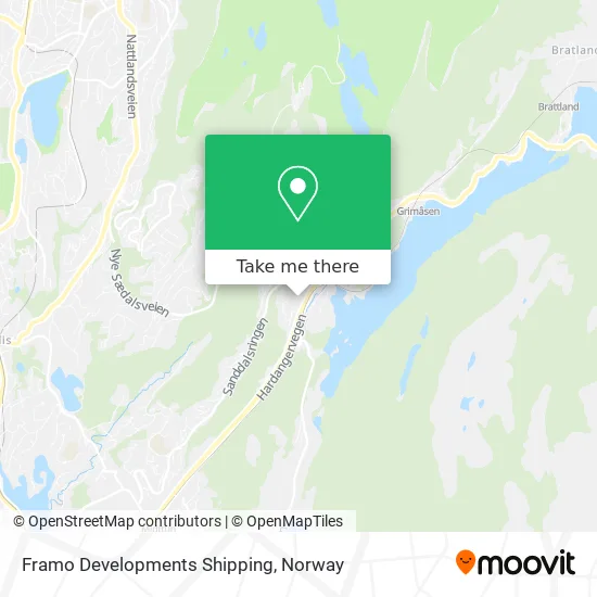 Framo Developments Shipping map