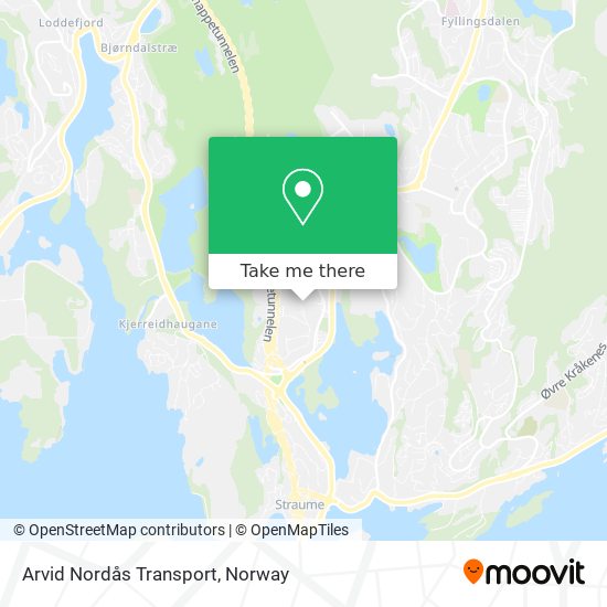 Arvid Nordås Transport map