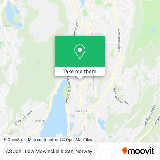 AS Joh Ludw Mowinckel & Søn map