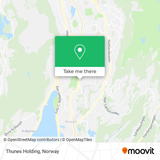 Thunes Holding map