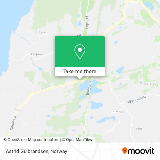 Astrid Gulbrandsen map