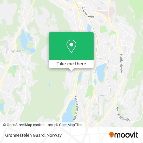 Grønnestølen Gaard map