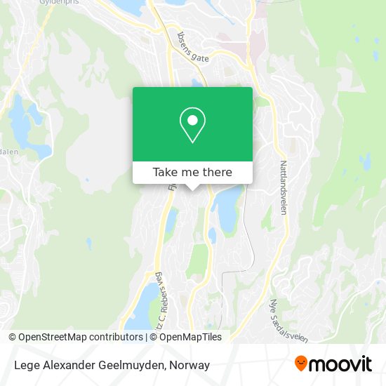Lege Alexander Geelmuyden map