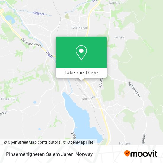 Pinsemenigheten Salem Jaren map