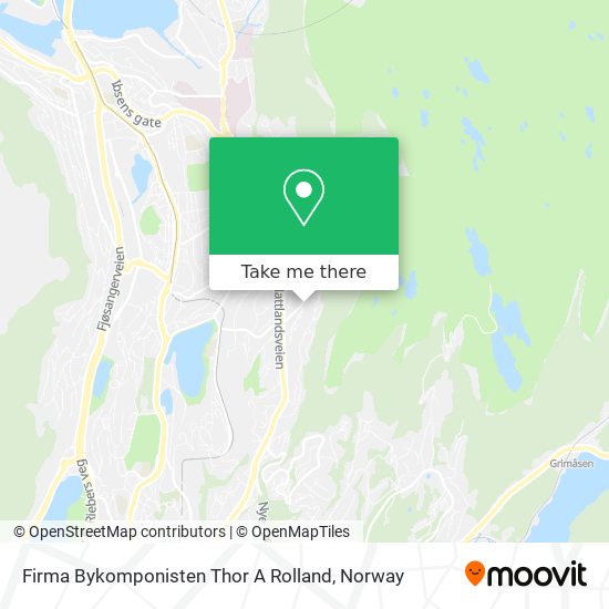 Firma Bykomponisten Thor A Rolland map