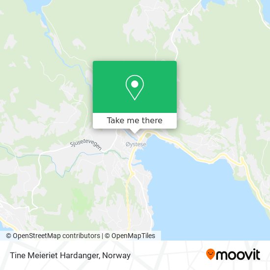 Tine Meieriet Hardanger map
