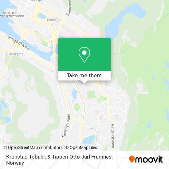 Kronstad Tobakk & Tipperi Otto-Jarl Framnes map