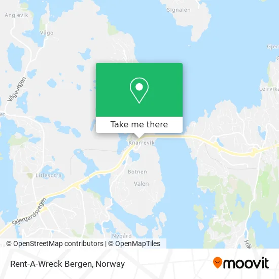 Rent-A-Wreck Bergen map
