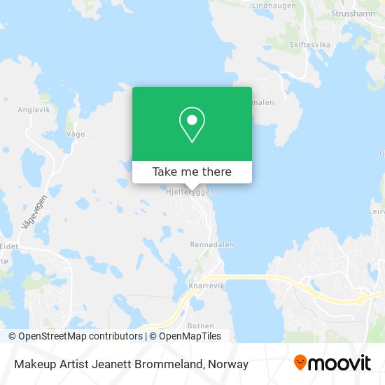 Makeup Artist Jeanett Brommeland map