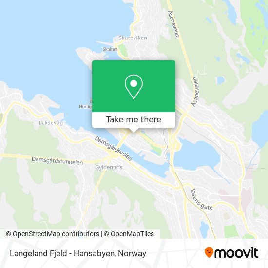 Langeland Fjeld - Hansabyen map