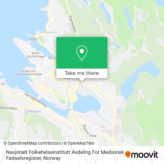 Nasjonalt Folkehelseinstitutt Avdeling For Medisinsk Fødselsregister map