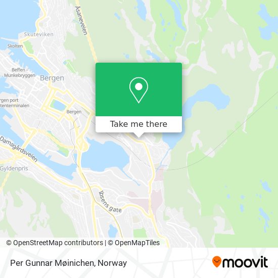 Per Gunnar Møinichen map