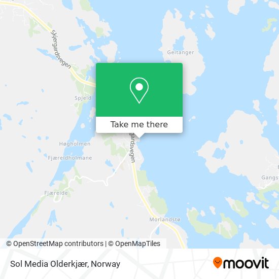 Sol Media Olderkjær map