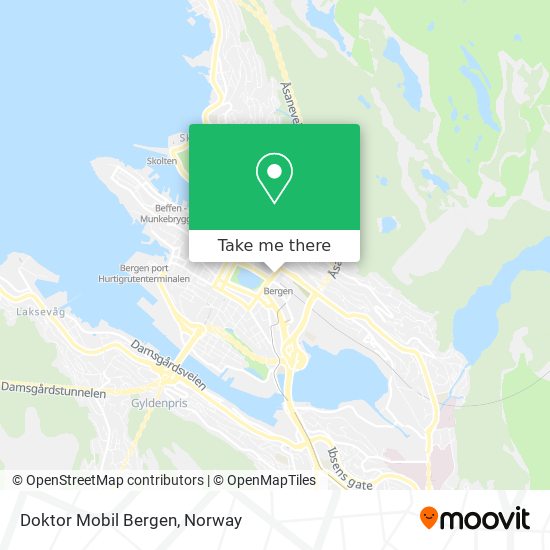 Doktor Mobil Bergen map