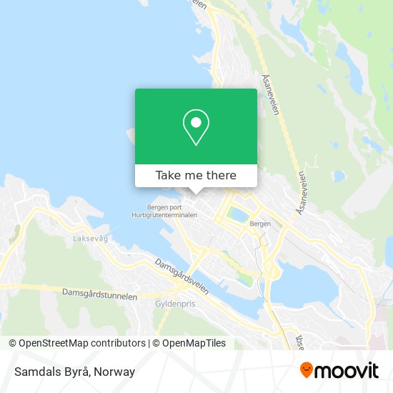 Samdals Byrå map