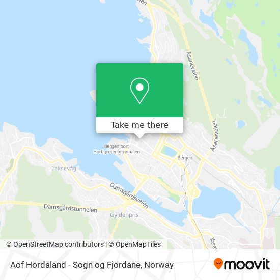 Aof Hordaland - Sogn og Fjordane map